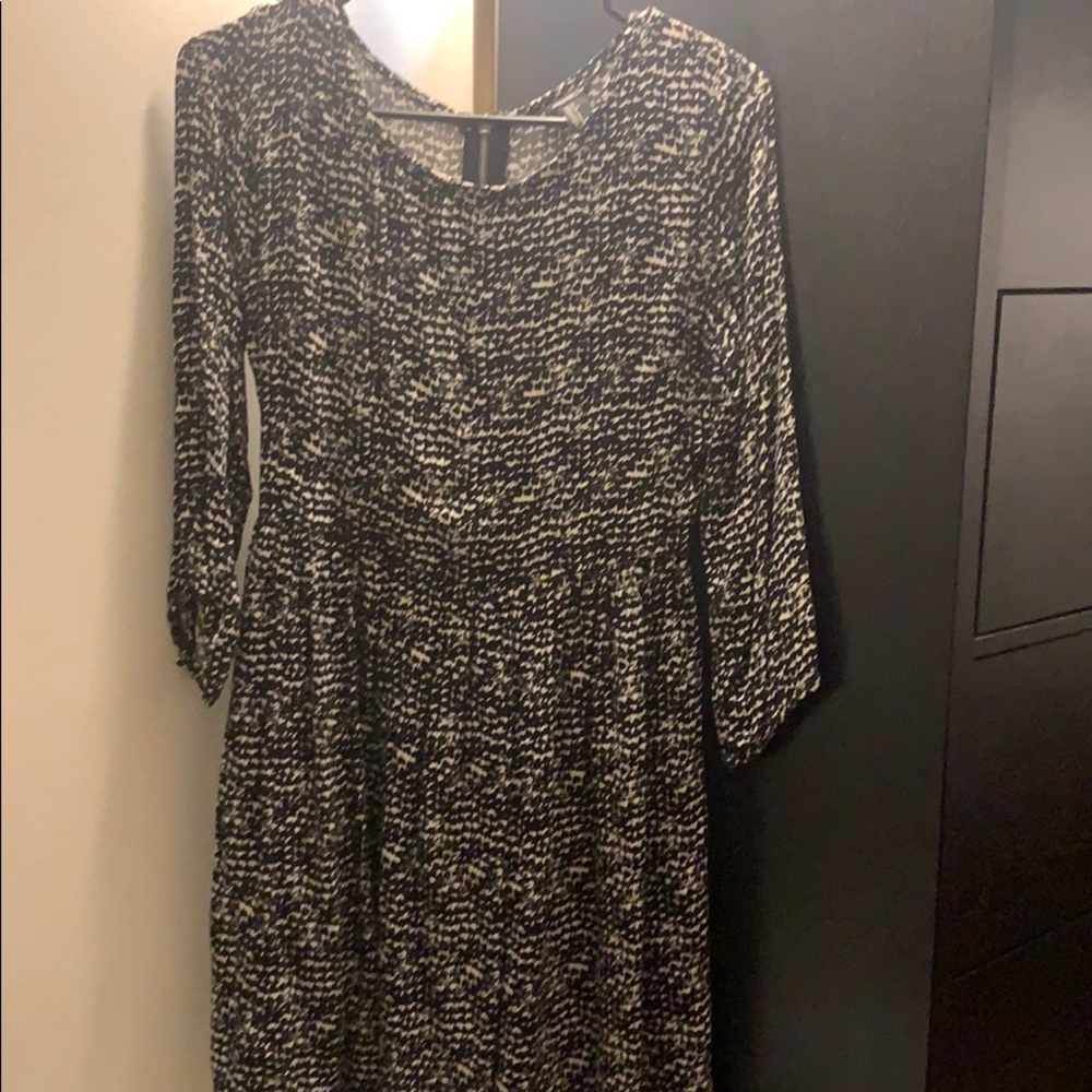 black and white formal dress